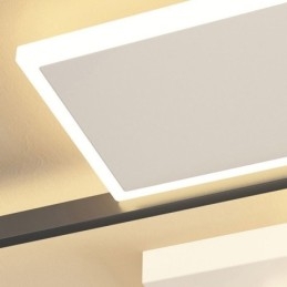 Bündig montierte quadratische Deckenleuchte