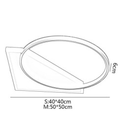 Moderne Deckenleuchte zur bündigen Montage