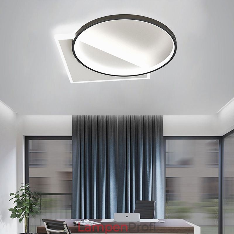 Moderne Deckenleuchte zur bündigen Montage