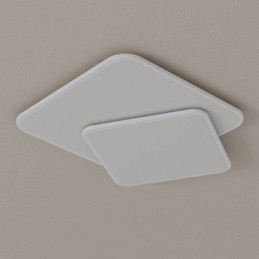 Doppelte quadratische Deckenleuchte zur bündigen Montage