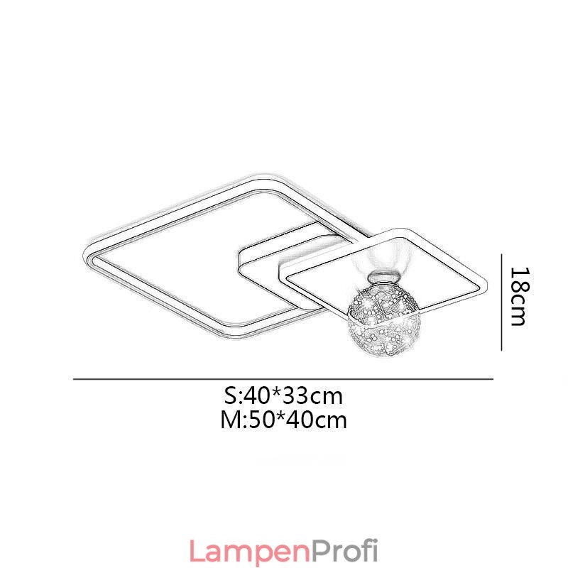Unterputz-Deckenleuchte für die Heimdekoration