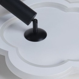 Deckenleuchte aus Acryl in Blumenform, flächenbündig montiert