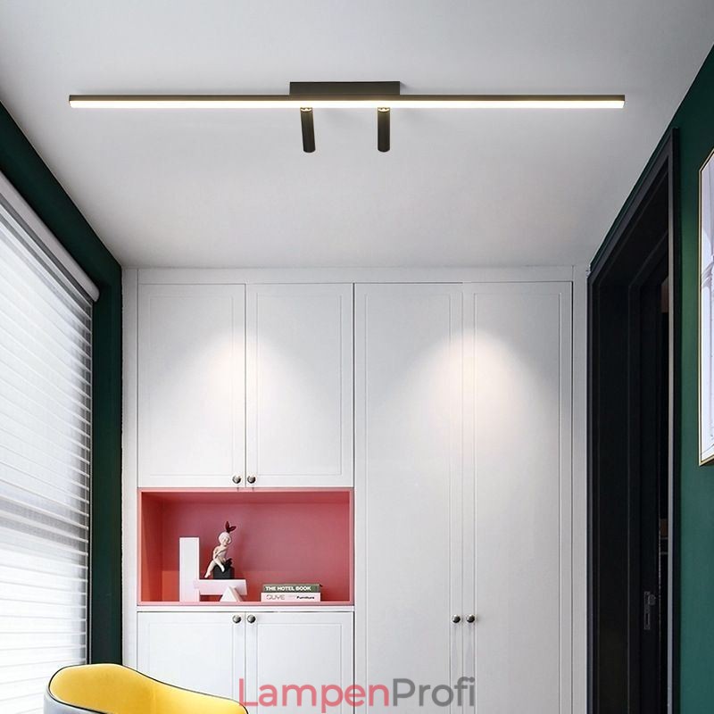 Linearer Deckenstrahler aus Acryl zur bündigen Montage