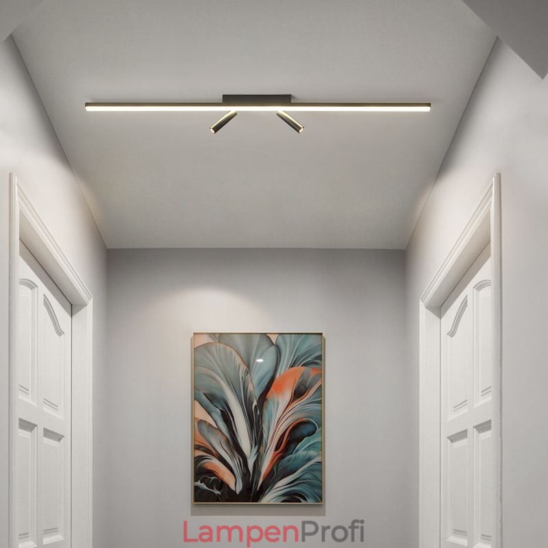 Linearer Deckenstrahler aus Acryl zur bündigen Montage