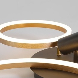 Deckenleuchte gebürstetes Gold Halo Ring Beleuchtung Strahler