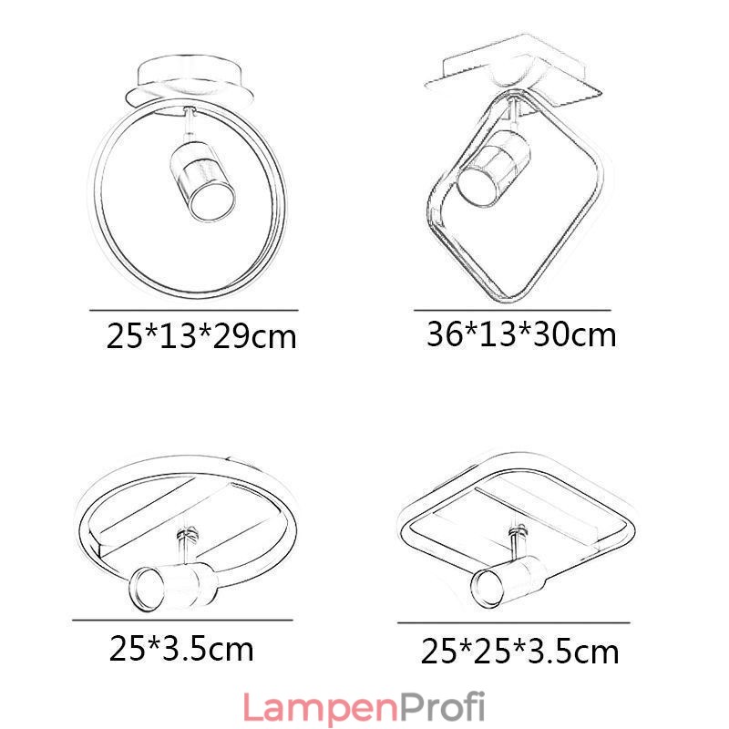 Acryl Deckenleuchte Minimalistisches Dekor Licht Spotlight