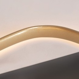 Unterputz-Strahler in Herzform aus gebürstetem Gold