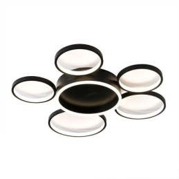 Moderne Deckenleuchte mit 6 Ringen aus Acryl