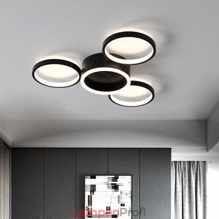 Deckenleuchte mit 4 Ringen Deckenleuchte mit 4 Ringen