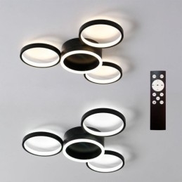 Deckenleuchte mit 4 Ringen