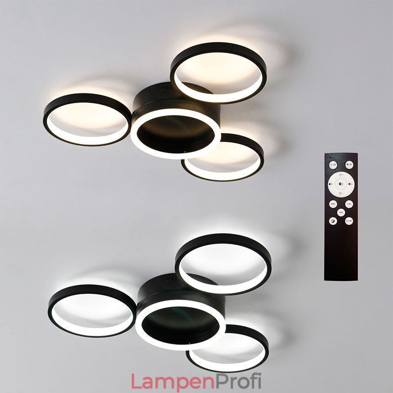 Deckenleuchte mit 4 Ringen
