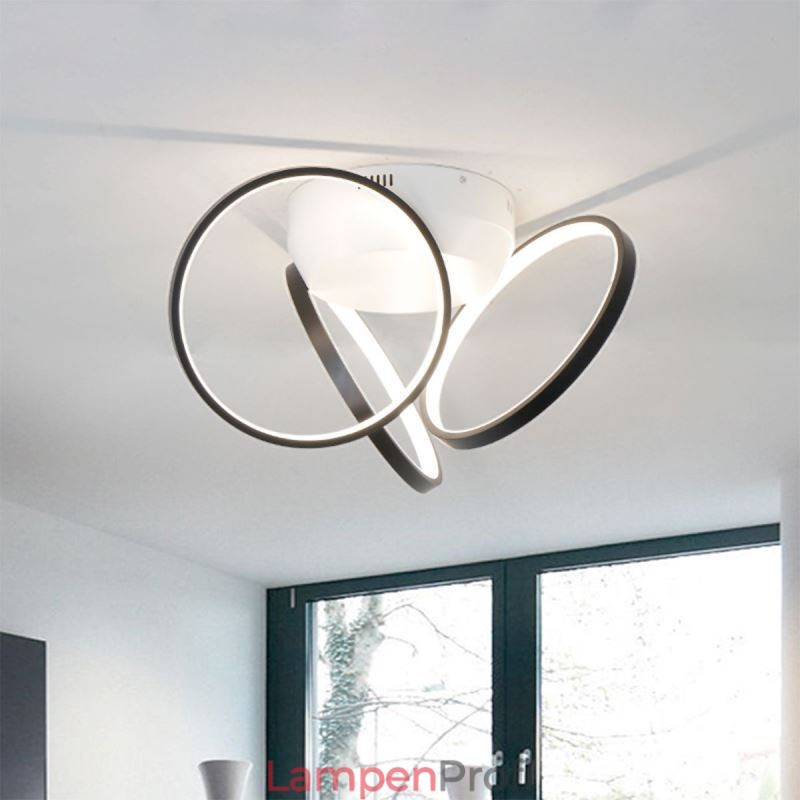 Deckenleuchte mit Acryl-Halo-Ring