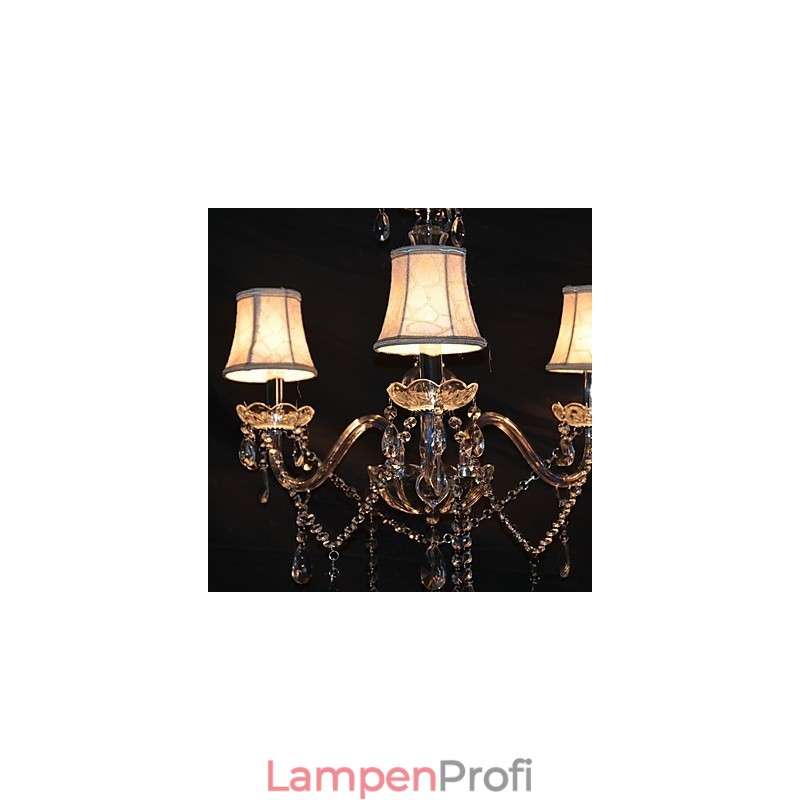 Moderner, prächtiger Kronleuchter mit 3 Lichtern und Kristallarm