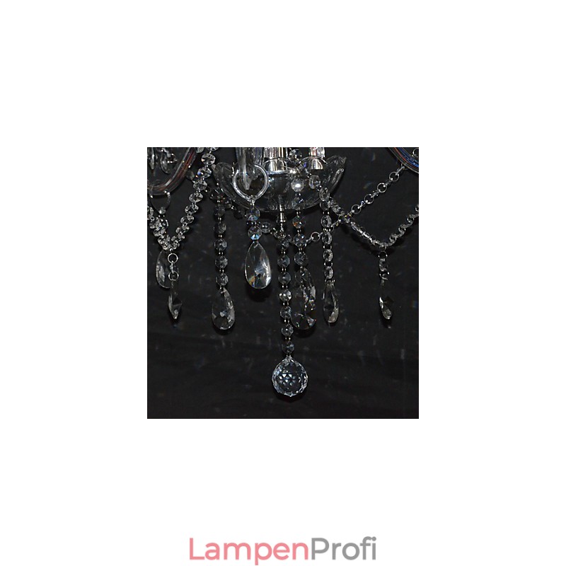 Moderner, prächtiger Kronleuchter mit 3 Lichtern und Kristallarm