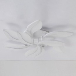 Deckenleuchte in Blütenblattform aus Acryl