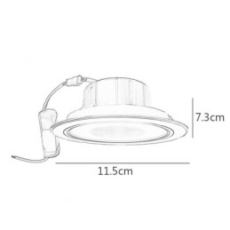 Downlight Bluetooth Musik Lautsprecher Lampe Handy Smart Decke Licht