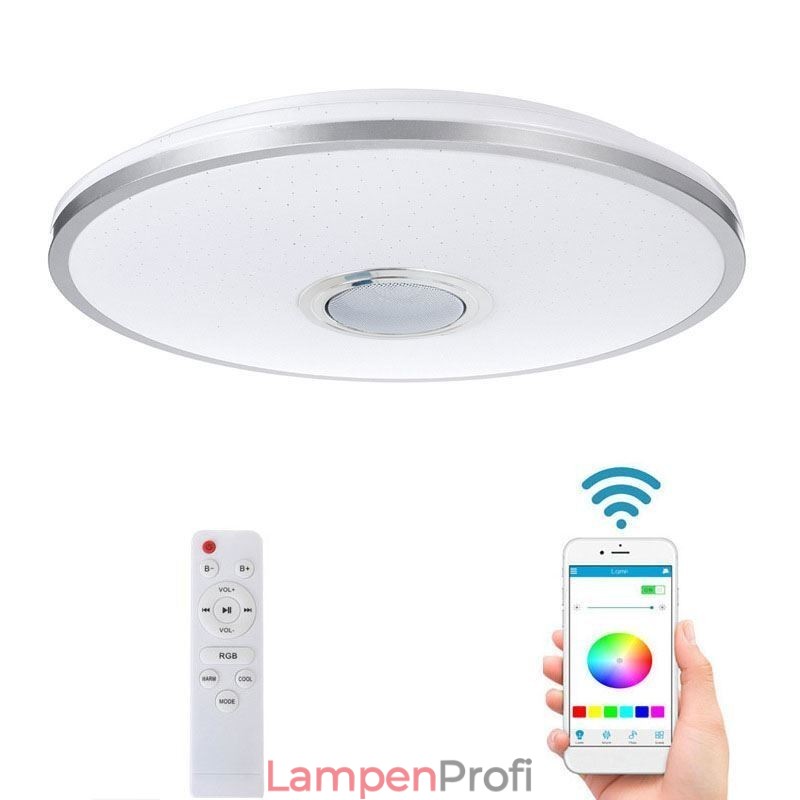 Bündig montierte, farbenfrohe Deckenleuchte mit Bluetooth-Musiklautsprecher-Timing-Funktion