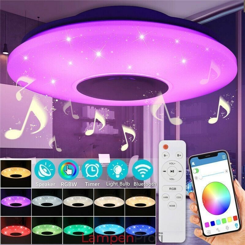 Unterputz-Dekorative Lampe Fernbedienung APP-Steuerung Bluetooth Musik Lautsprecher Lampe