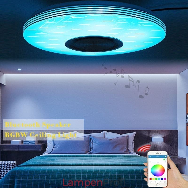 Unterputz-Deckenleuchte, dekorative Lampe, Fernbedienung, APP-Steuerung, Bluetooth-Musik-Lautsprecherlampe