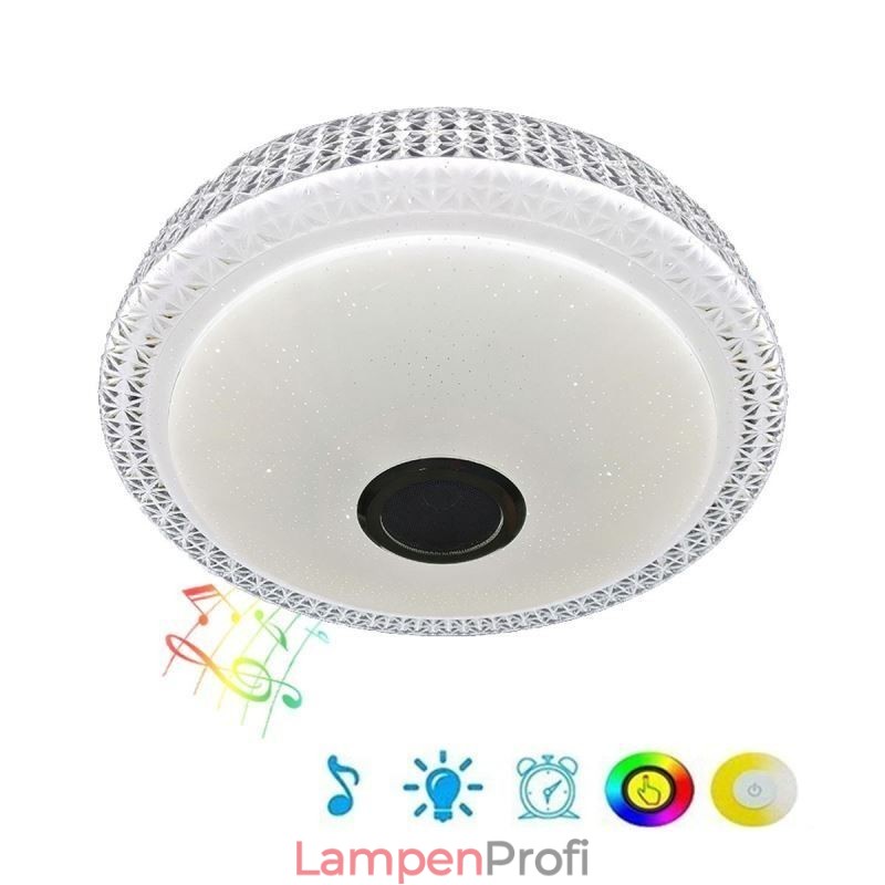 Deckenleuchte Dekorative Lampe Fernbedienung APP Steuerung Bluetooth Musik Lautsprecher Unterputz