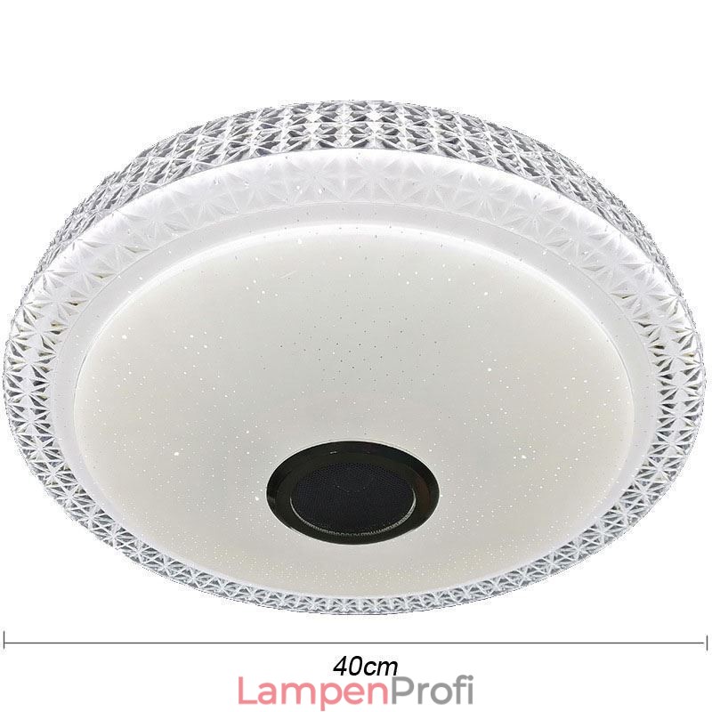 Deckenleuchte Dekorative Lampe Fernbedienung APP Steuerung Bluetooth Musik Lautsprecher Unterputz