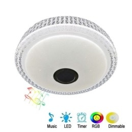 Deckenleuchte Dekorative Lampe Fernbedienung APP Steuerung Bluetooth Musik Lautsprecher Unterputz