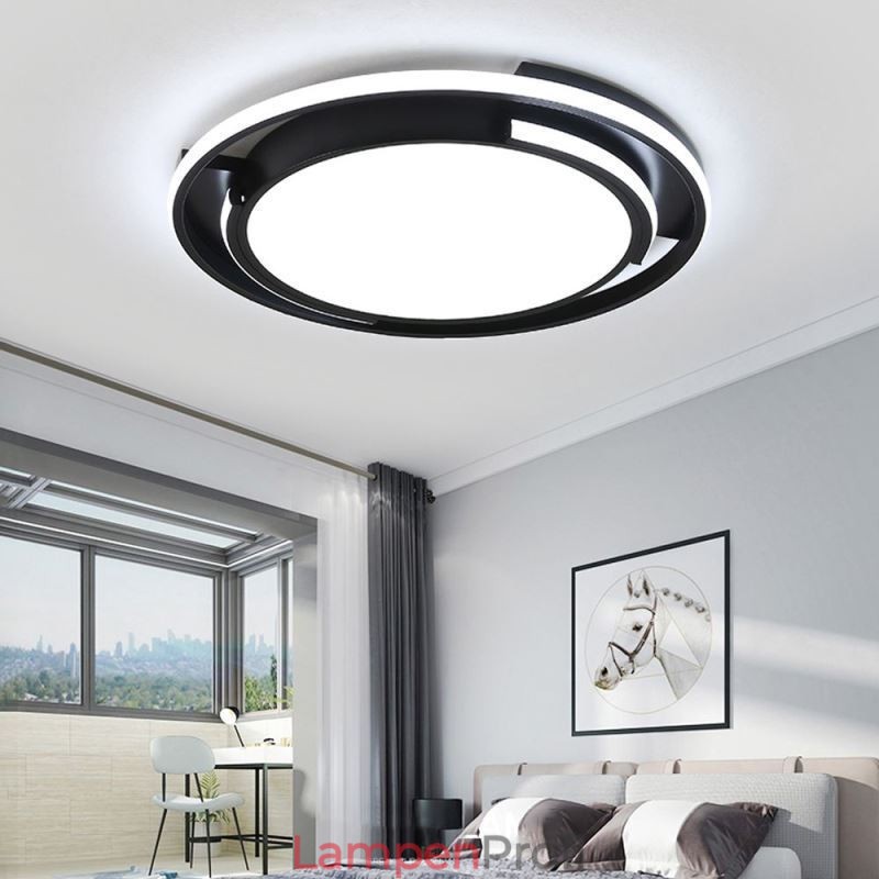 Moderne minimalistische Deckenleuchte mit bündiger Montage, kreisförmige Deckenleuchte