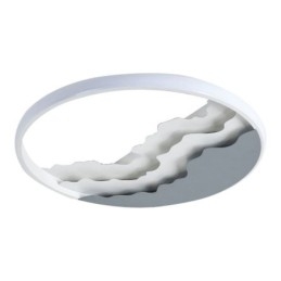 Runde, bündige Deckenleuchte aus Acryl in einzigartiger Wellenform