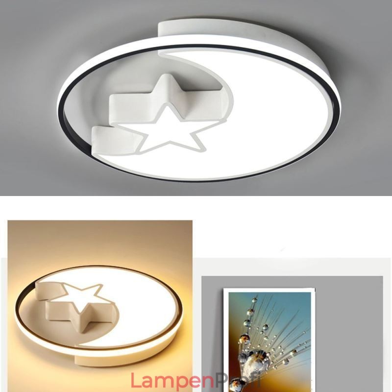 Deckenleuchte „Mond und Stern“