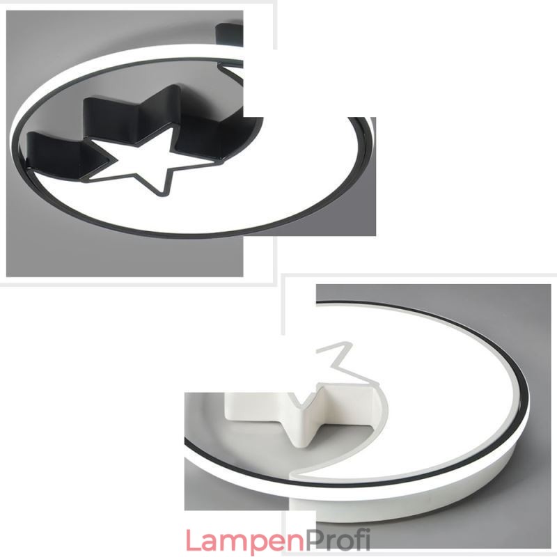 Deckenleuchte „Mond und Stern“