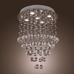 Kristall-Kronleuchter mit 5-flammigem Design (K9-Kristall)