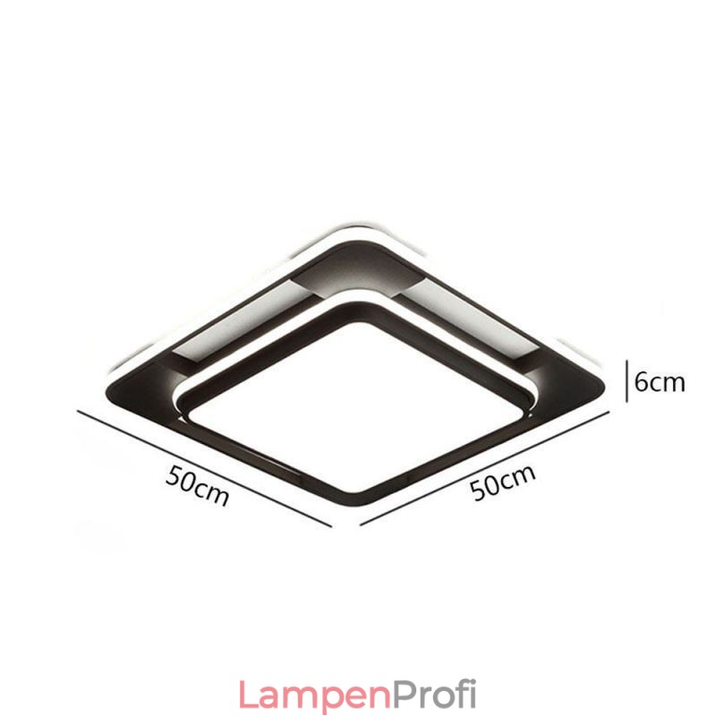 Moderne minimalistische Unterputzbeleuchtung quadratische Deckenleuchte