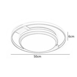 Moderne minimalistische Unterputzleuchte Runde Deckenleuchte