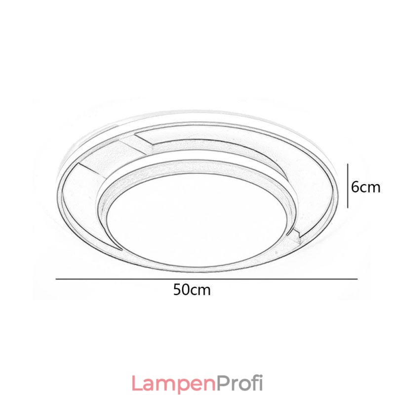 Moderne minimalistische Unterputzleuchte Runde Deckenleuchte