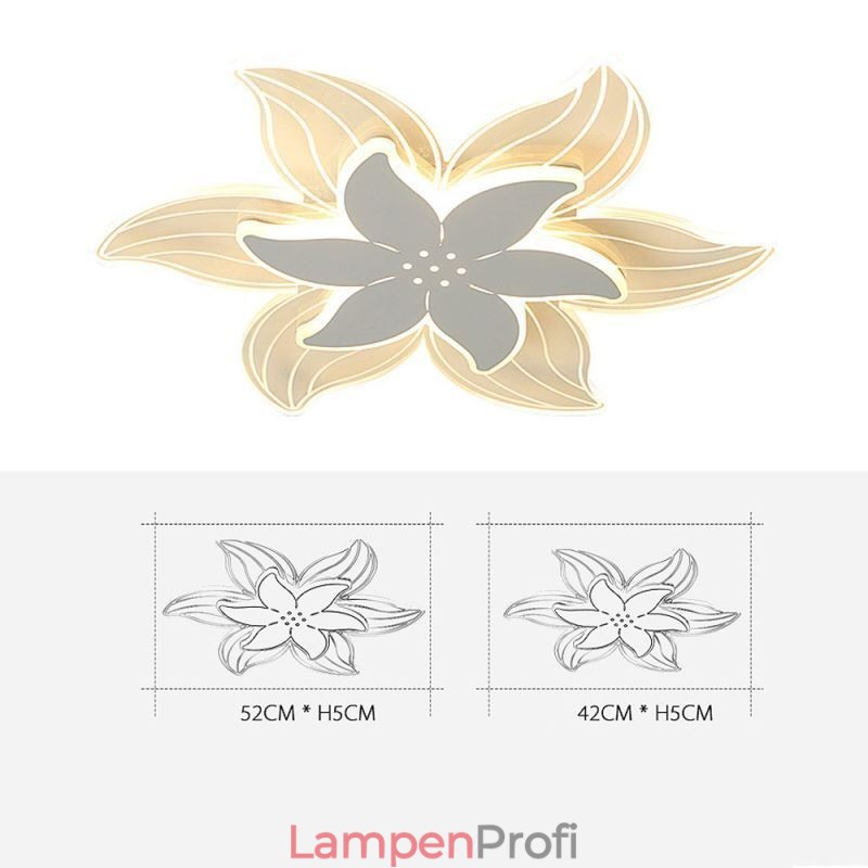 Elegante Blumen-Deckenleuchte, einzigartige dekorative Beleuchtung