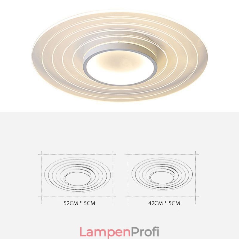 Moderne kreisförmige Deckenleuchte mit Unterputzmontage, minimalistische Leuchte