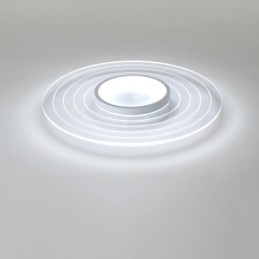Moderne kreisförmige Deckenleuchte mit Unterputzmontage, minimalistische Leuchte