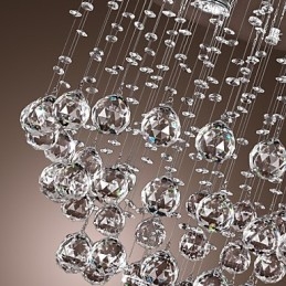 Kristall-Kronleuchter mit 5-flammigem Design (K9-Kristall)