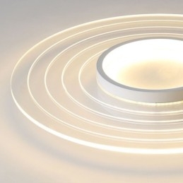 Moderne kreisförmige Deckenleuchte mit Unterputzmontage, minimalistische Leuchte