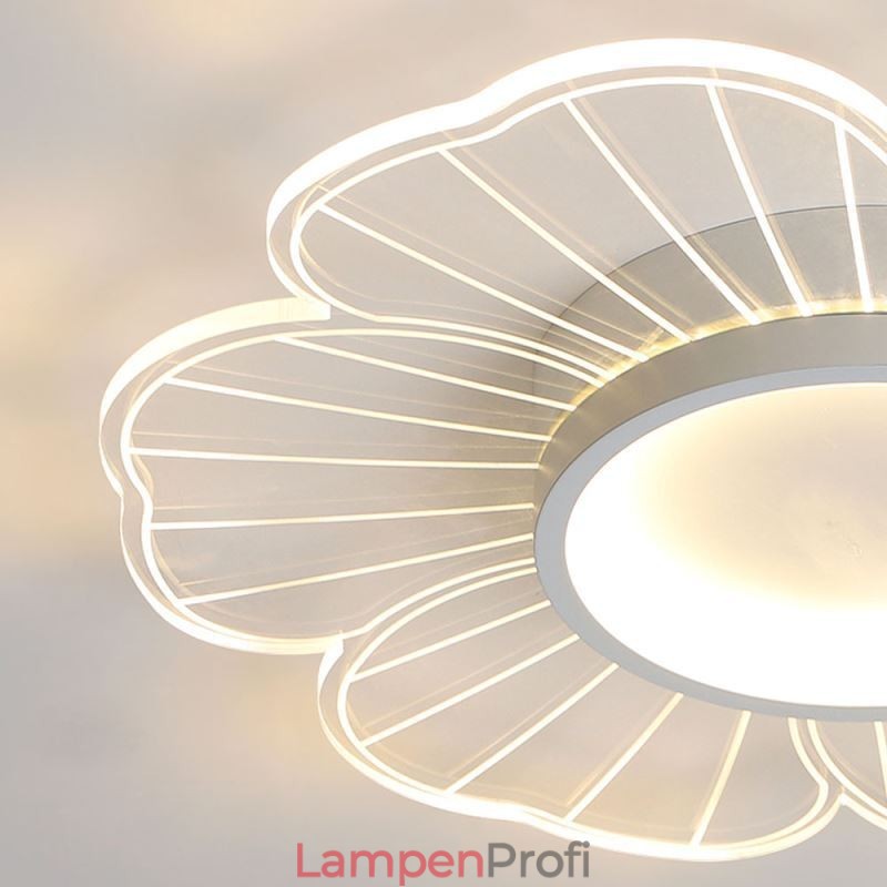 Minimalistische Blütenblatt-Deckenleuchte mit bündiger Montage, kreative Dekorationsbeleuchtung