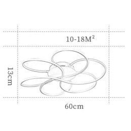 Lineare Deckenleuchte mit Unterputzmontage, modernes Blumendesign