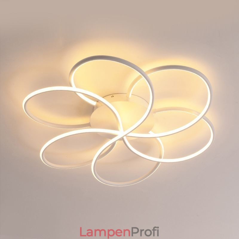 Lineare Deckenleuchte mit Unterputzmontage, modernes Blumendesign