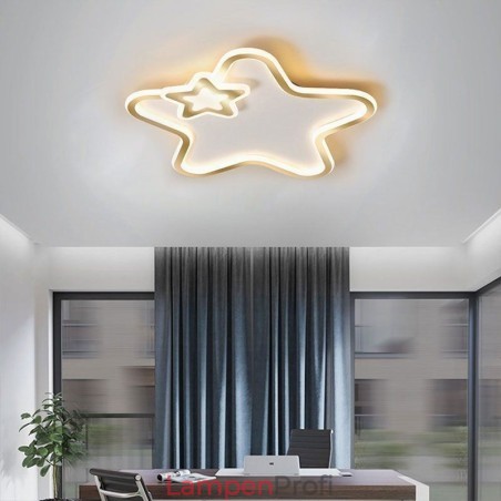 Creative Star Deckenleuchte mit goldenem Stern Creative Star Deckenleuchte mit goldenem Stern