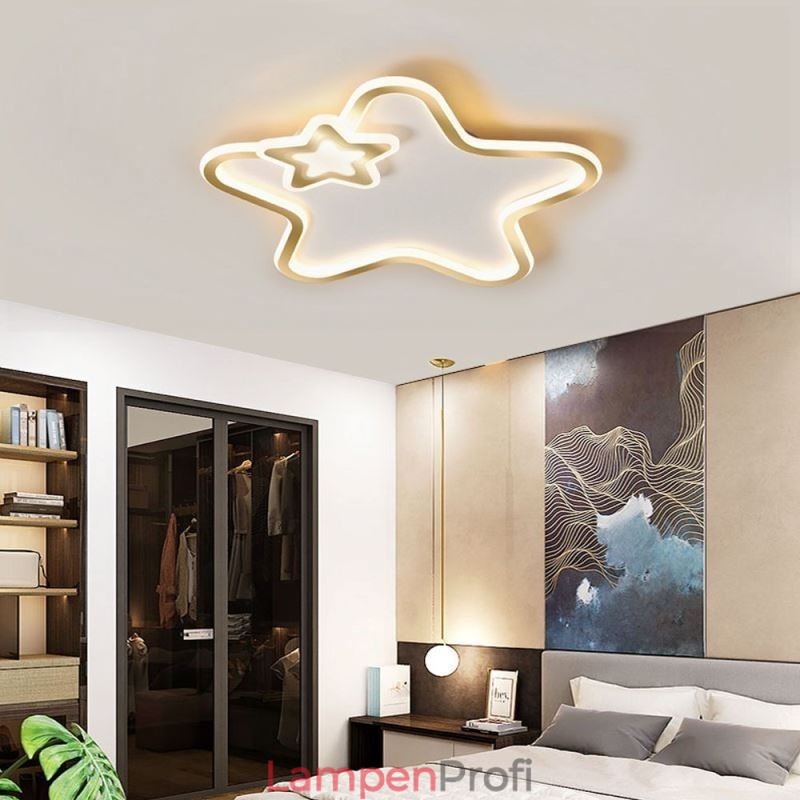 Creative Star Deckenleuchte mit goldenem Stern