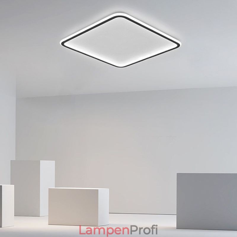 Moderne, minimalistische, ultradünne Deckenleuchte mit Unterputzmontage