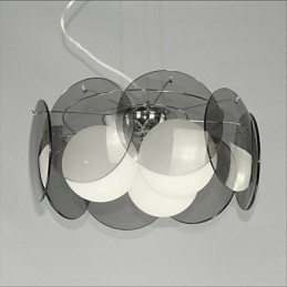 Angebote Mailand Einfache Mode Stil Kronleuchter Licht Rauch Grau Glas Kronleuchter