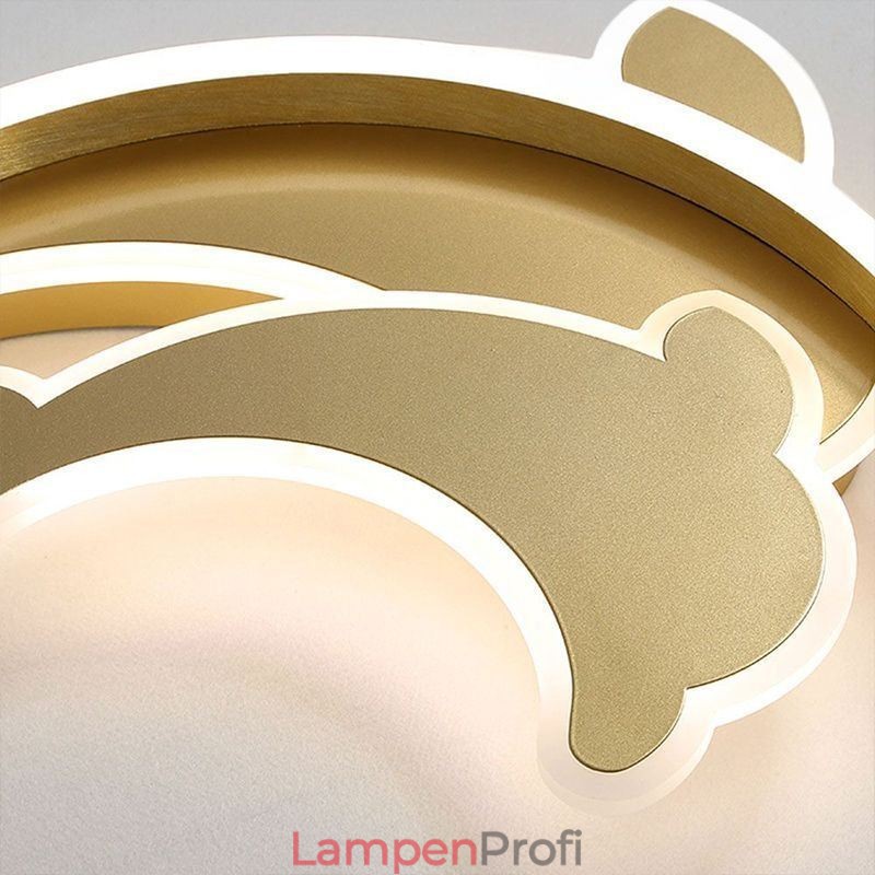 Deckenleuchte „Delfin“ in Gold