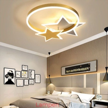 Star Flush Mount Deckenleuchte Acryl Doppel Sterne Leuchte Star Flush Mount Deckenleuchte Acryl Doppel Sterne Leuchte