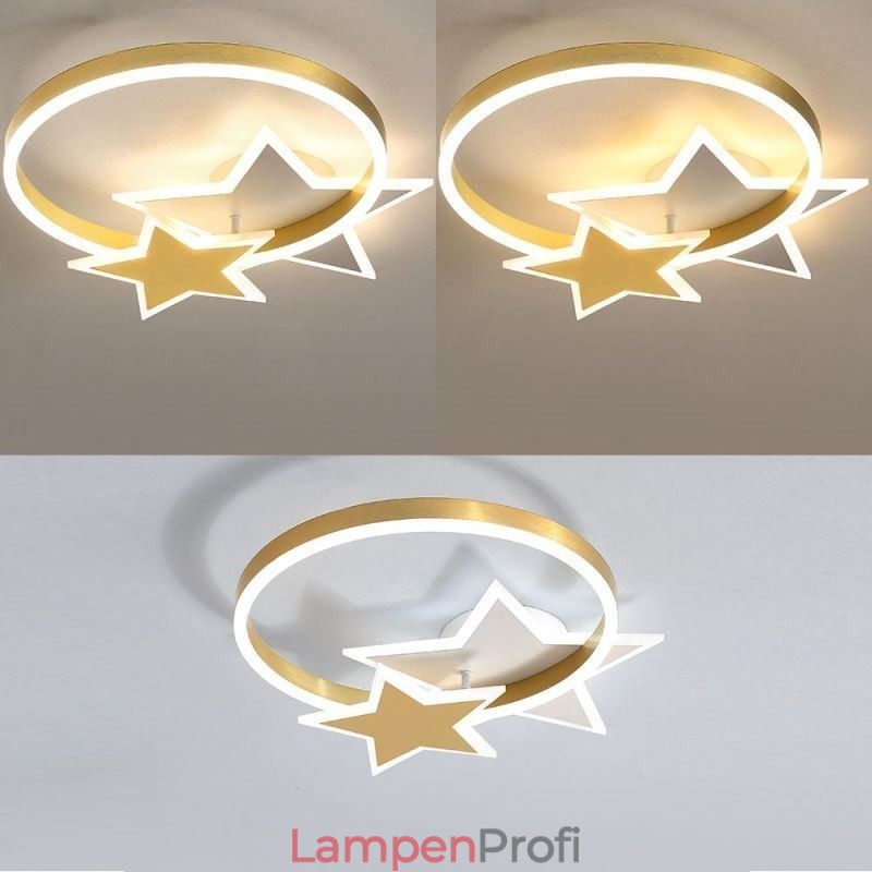 Star Flush Mount Deckenleuchte Acryl Doppel Sterne Leuchte