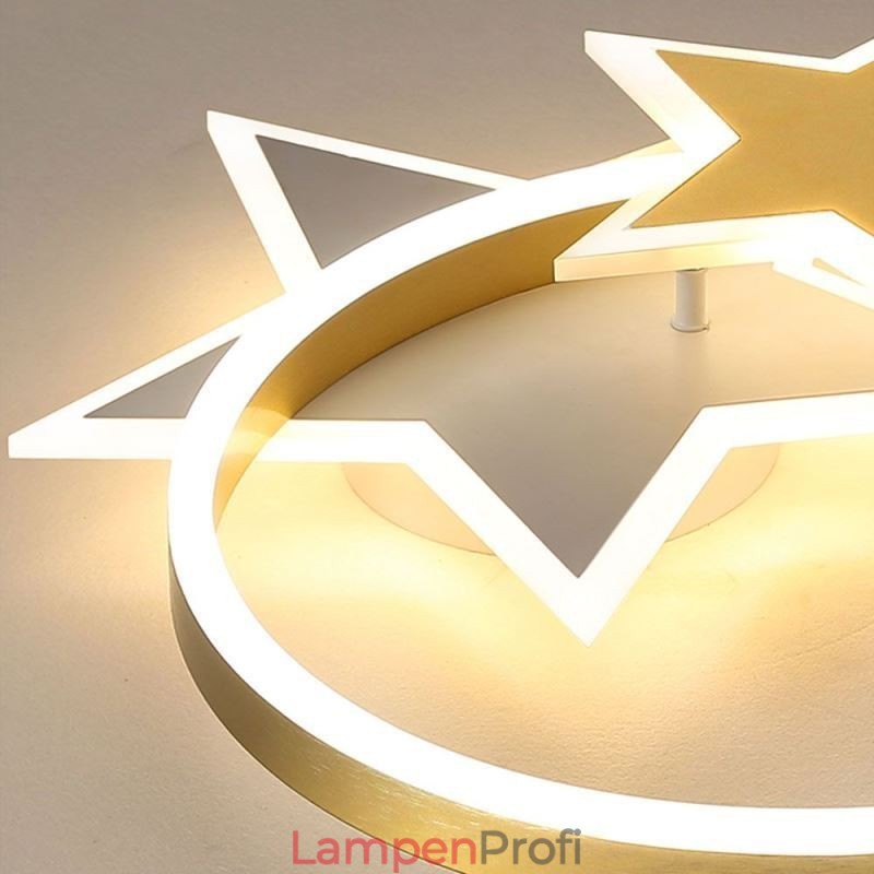 Star Flush Mount Deckenleuchte Acryl Doppel Sterne Leuchte